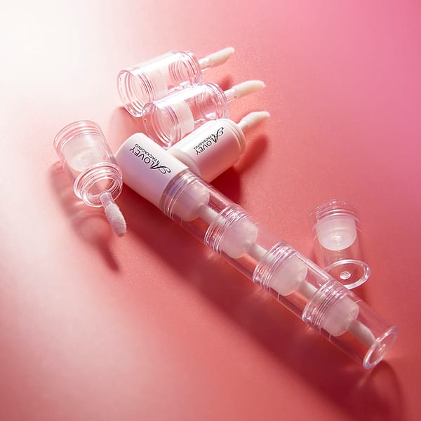 1.5ml mini round multi-layer empty stackable lip gloss tube
