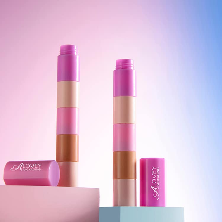 Colorful stackable lipstick container 5g