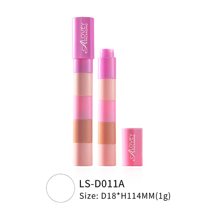 Colorful stackable lipstick container 5g