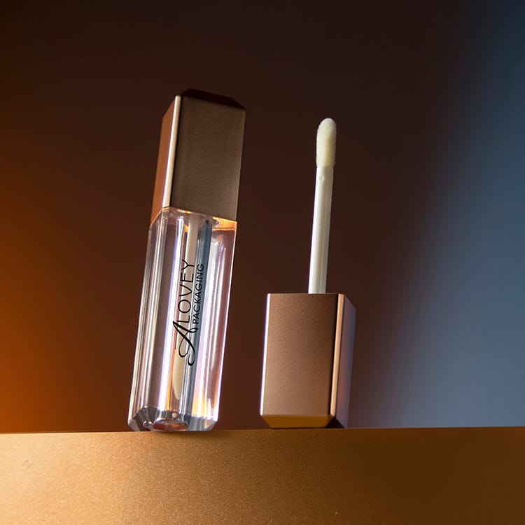 Double wall unique 2.5ml section cap lipgloss tube lipgloss container