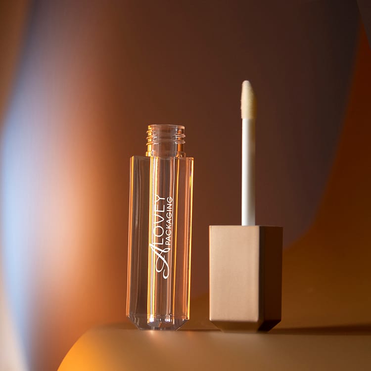 Double wall unique 2.5ml section cap lipgloss tube lipgloss container