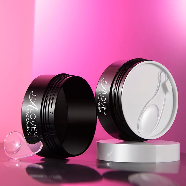 Round facial Mask Cosmetic Jar With Spatula 100g
