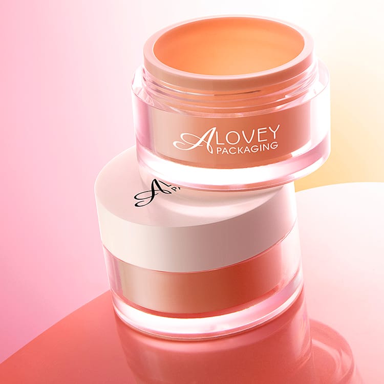 face cream jar with lids