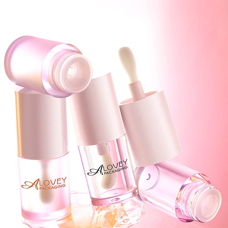 empty lip gloss container with big brush