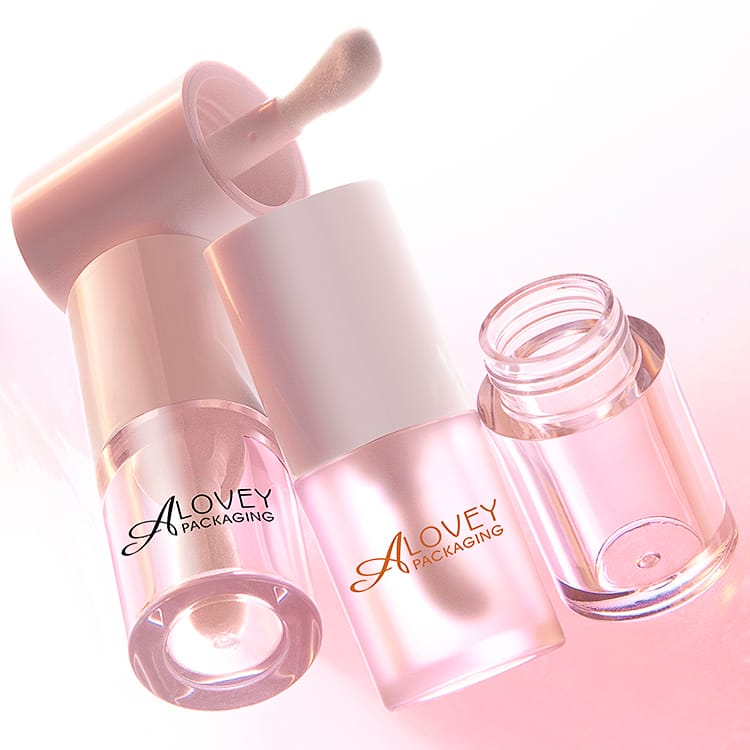 empty lip gloss container with big brush