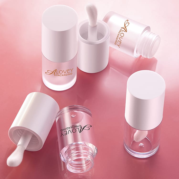 empty lip gloss container with big brush