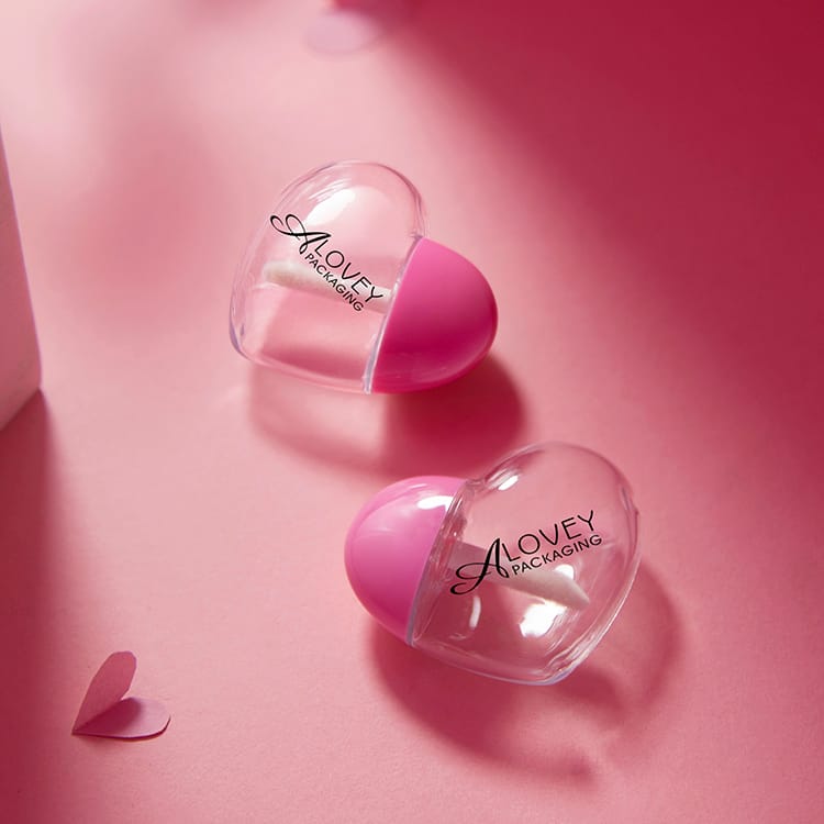 heart lip gloss tubes