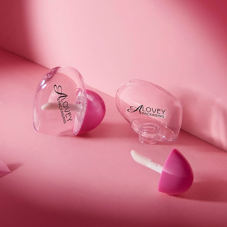 heart lip gloss tubes
