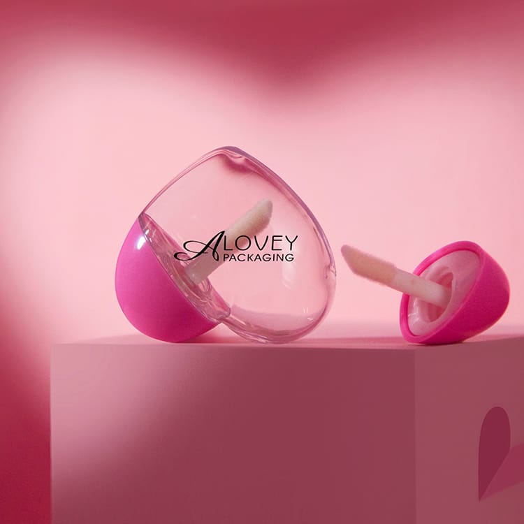 heart lip gloss tubes