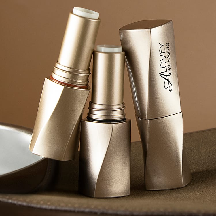 gold lipstick tube
