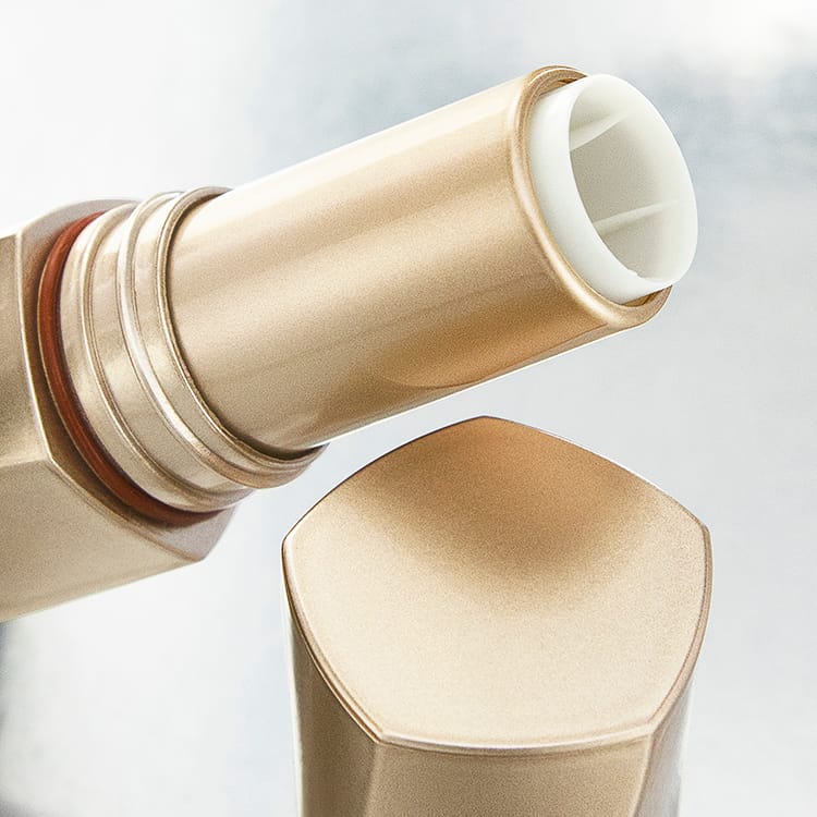 gold lipstick tube