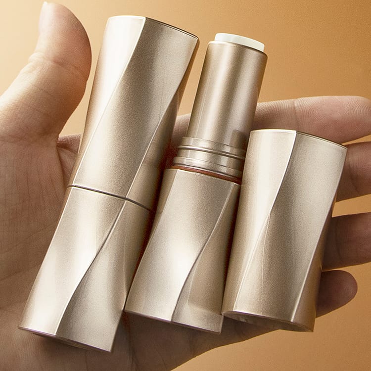 gold lipstick tube